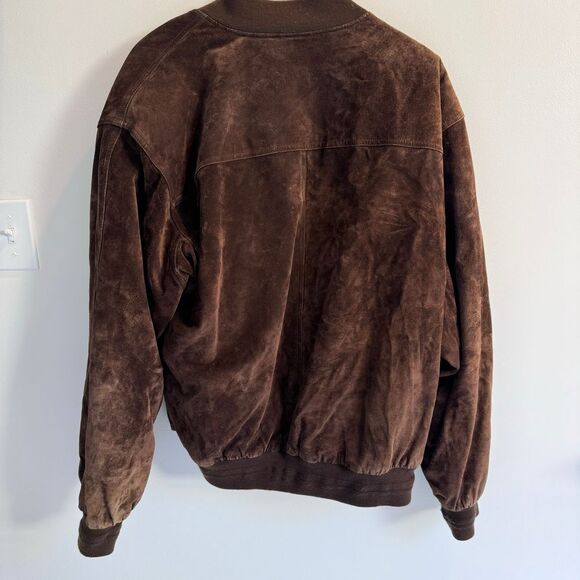 Vintage Roundtree & Yorke Soft Suede Leather Bomber Jacket Men's‎ Size Large - Picture 10 of 10